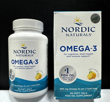 Nordic Naturals Omega-3 690mg Immune Support Softgel  60 Count  Exp. 2027 NEW