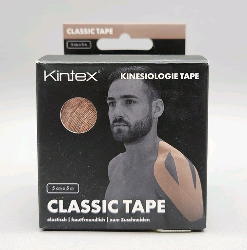 Kintex Kinesio Tape hautfreundlich wasserfest 5cm x 5m Braun Bronze - Bild 1 von 2