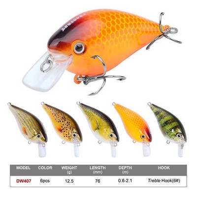 Crankbaits Set Fishing Topwater Lures Hard Baits Swimbaits Boat Ocean Topwate...
