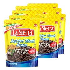 Refried Black Beans, ReadytoEat Vegetarian Refried Beans, 15.2 oz Pouch Pack ...
