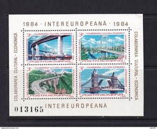 Romania 1984 Sheet Mi Block 203 MNH Bridges 16290