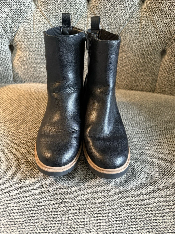 Botas Chelsea Art Class Niños Niñas Laurel Cremallera Lateral Cuña Negras Talla 3 Foto 2 de 4