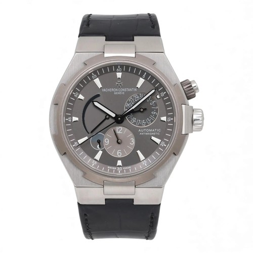 Vacheron Constantin Overseas Dual Time 42 Steel Gray Dial Watch 47450/000W-9511