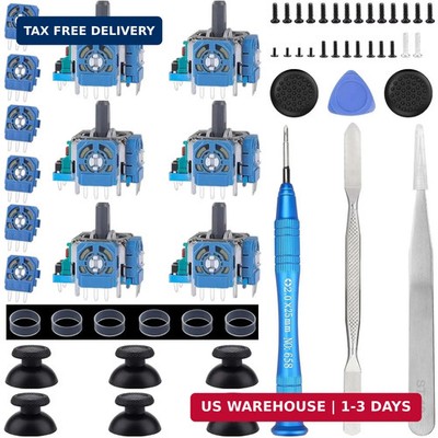 IKPEK 6 Pack Analog 3D Joysticks Replacement for PS5 Controller, Joysticks Part