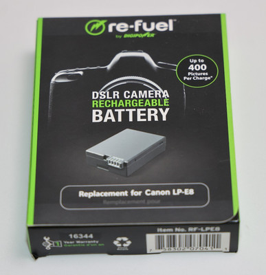 Replacement Battery for Canon Rebel T2i, T3i, T4i, T5i by Refuel