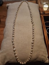 Freshwater Pearl Knotted Necklace VTG - 35"