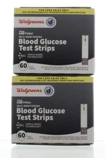 Walgreens True Metrix Glucose Test Strips 120ct -2 Boxes Of 60 EXP 01/2027+