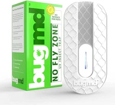 BugMD - No Fly Zone Refillable UV Bug Zapper - Mosquito Zapper / Insect Trap