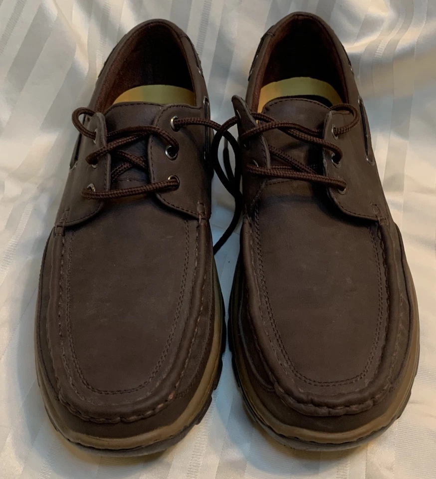 Solo Men’s 9.5 Fred-200 Comfort Walking Boat Dock Shoes Brown Lace up - Image 2 of 4