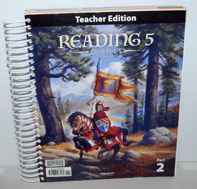BJU Reading 5 Quests Teacher Edition  Part 2 Third Edition New 2020