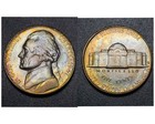 Rainbow Toned 1947-S Jefferson Nickel - UNCIRCULATED PARTIAL STEPS — photo 1