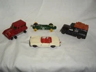 Lot of (4) Vintage Matchbox Cars for Refurbishing SnowTrack Lotus Rover Mercedes