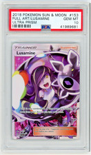 PSA 10 2018 Pokemon Lusamine 153/156 Ultra Prism Full Art Holo Ultra Rare on eBay