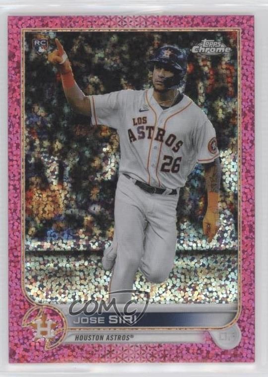 2022 Topps Chrome Magenta Speckle Refractor 147/350 Jose Siri #204 0z0v