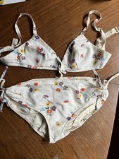 Vintage 1960s Mod Floral Flower Power 2 Pc Bikini Bathing Swim Suit Set Handmade