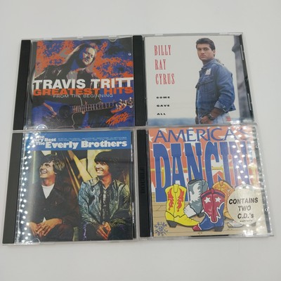 4 Country Music CDs Travis Tritt Billy Ray Cyrus Every Brothers America's Dancin