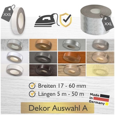 Kantenumleimer Bügelkante Schmelzkleber Umleimer Kantenband Möbel Melamin DIY