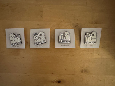 4x Retrospekt Enamel Pin