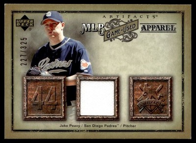 2006 Upper Deck Artifacts MLB Game-Used Apparel Jake Peavy 227/325 San Diego