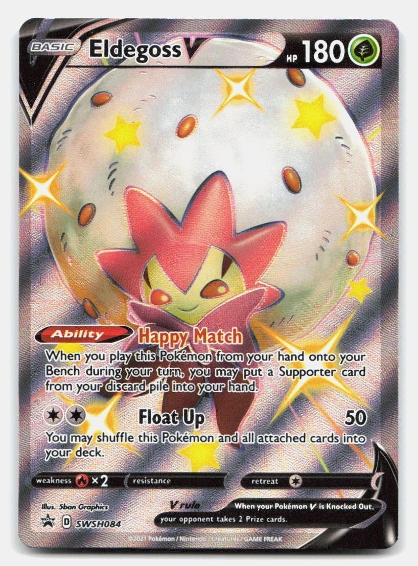 POKEMON TCG - ELDEGOSS V SWSH084 PROMO BSP SWORD SHIELD SHINING FATES NM
