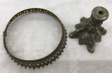 Lamp Parts, Mixed Lot, Antique Vintage Light Base Ring, Base