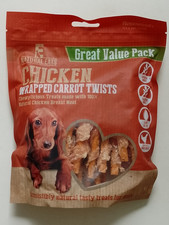 Image of Rosewood Natural Eats Chicken Wrapped Carrot Twists Dog Treats 320g - Grain Free