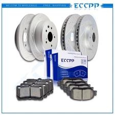 Ceramic Brake Pads And Rotors Front Rear For Lexus IS250 C 2.5L 10-12 13