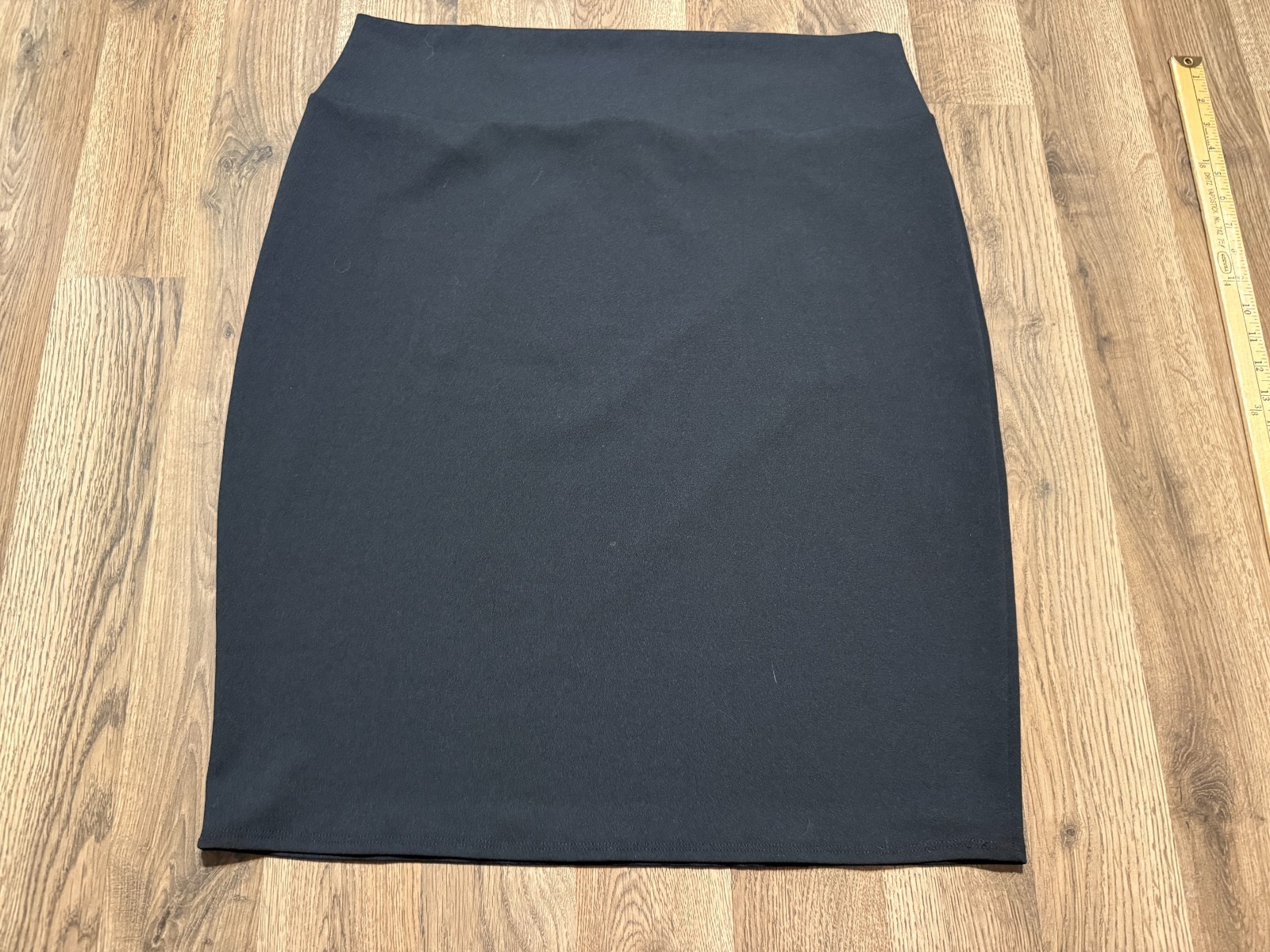 LIVO Skirt, Women's Plus Size 2X, Black, Pull On, Straight P