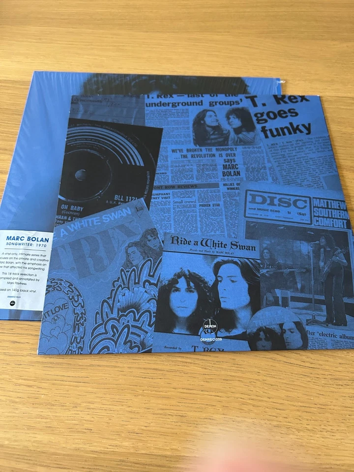 T. Rex - 1970 - Demon Records Compilation Vinyl LP - Marc Bolan - In Shrink - Image 3 of 4