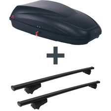 Dachbox G3 Krono 320 + Dachträger G3 Clop für VW Polo Fliessheck Typ 86C NEU