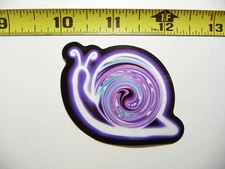 NEON SMALL STICKER DECAL SNAIL SWIRL LAPTOP FUNNY DECORATION FUNNY
