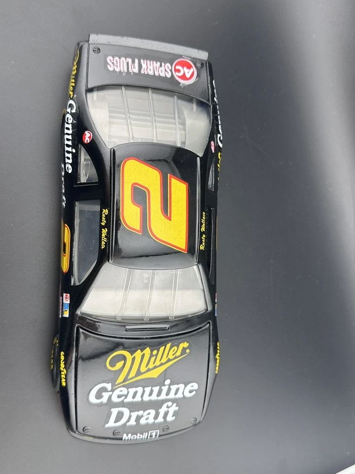 Coche de carreras de metal Rusty Wallace #2 MGD Miller Genuine Draft 1991 Revell 1:24 Foto 2 de 4