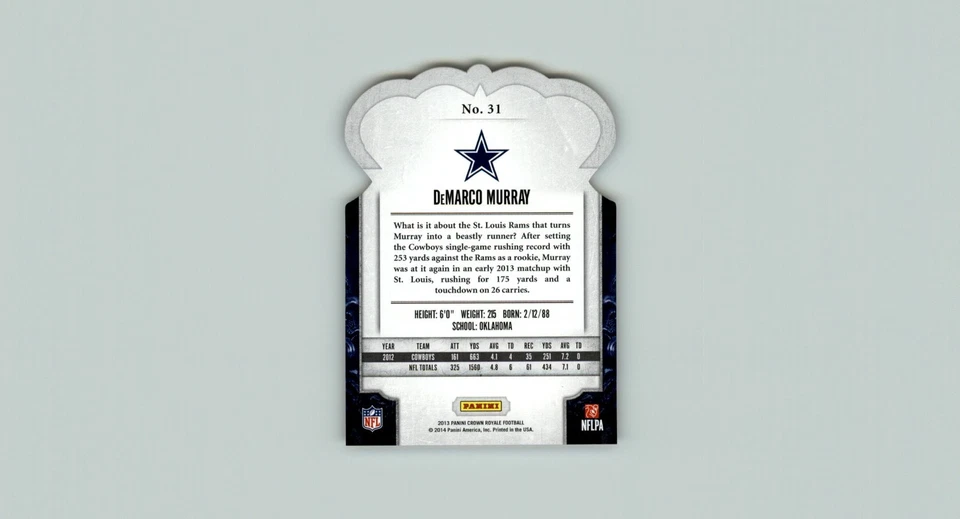 2013 Crown Royale Retail #31 DeMarco Murray - FB - Image 2 of 2