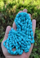 One Strand 100 Natural Arizona Turquoise Beads 13-15mm