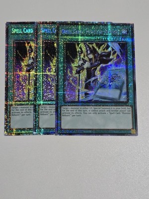 3x Spell Card ''Monster Reborn'' Starlight Rare MP25-EN006 NM Yugioh Playset 