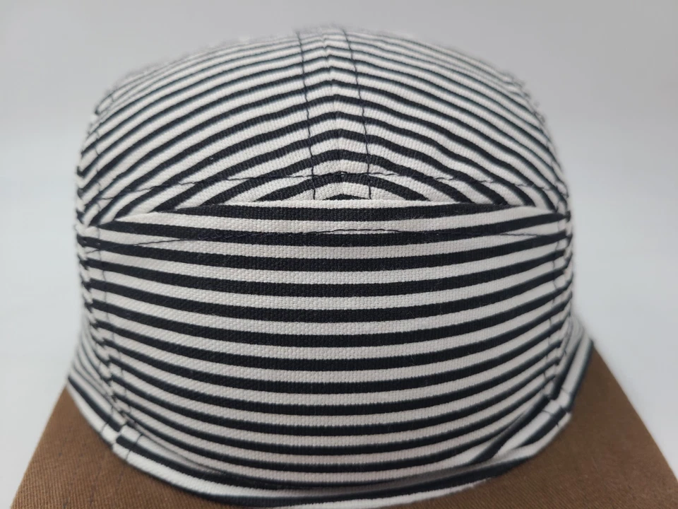 Sombrero George Juvenil EE. UU. Rayas Snapback Gorra Informal Niño Niña Blanco Negro Marrón Foto 4 de 4