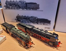 Märklin H0 37187 Set 2 × Schlepptender-Dampfloks Rauchgenerator Digital OVP TOP 