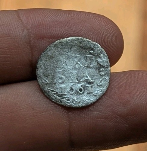 RARE Date ! 1661 Dutch Netherlands VOC 1 Stuiver Silver Frisia SMALL Coin_V33 - Picture 2 of 6