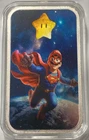 Mario Bros Mashup Superman 1 oz Silver Colorized Bar