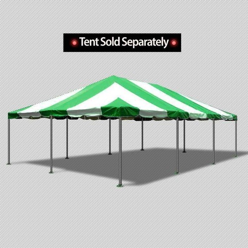 Carpa de repuesto con marco de la costa oeste 20x30 verde PVC toldo evento fiesta gazebo - Imagen 5 de 5