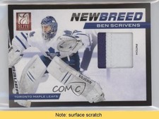 2011-12 Panini Elite New Breed Materials 10/25 Ben Scrivens #50 Patch READ 2d8