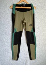 North Face Steep Tech Pants Womens Small Green Black Outdoor Hiking Leggings F21