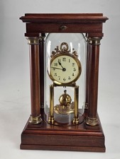 Seltene frühe Jubiläums Torsion 400 Tage Kaminuhr unter Kuppel Gustav Becker 