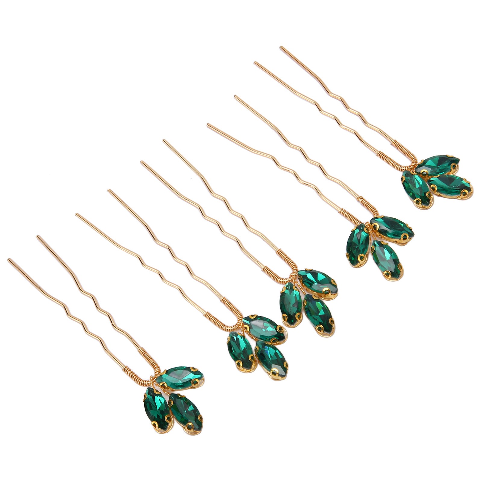 5Pcs Rhinestone Hair Pin Wedding Hair Piece Hair Jewelry For Bride Bridesmaid