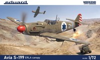 Eduard 7472 1:72 Avia S-199 Erla Canopy [Weekend Edition]