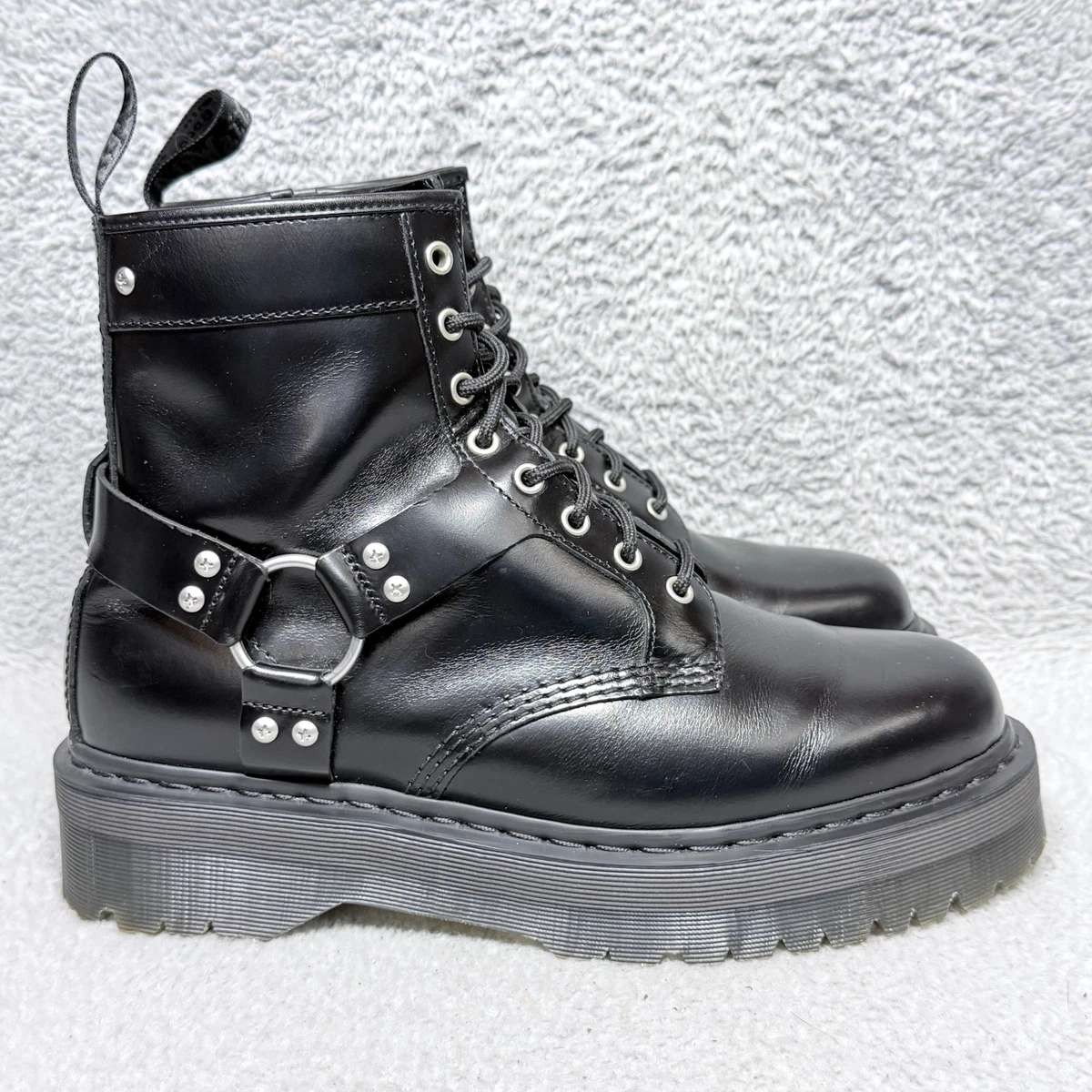 Dr. Martens男式黑色拉链靴| eBay