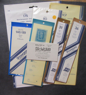 Showgard strip mounts assorted size open lot of 8v (larger mounts Few sealed)