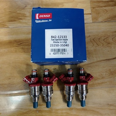 OEM 4X DENSO Fuel Injectors For 89-95 Toyota 4Runner Pickup 2.4L I4 23250-35040