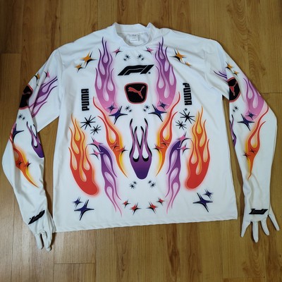 Asap Rocky × Puma Asap rocky puma f1 collab long sleeve Shirt Men s Size L White