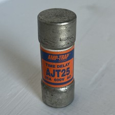 Gould Amp-Trap 2000 AJT25 25A 600VAC Fuse Time Delay Class J TESTED AND GOOD
